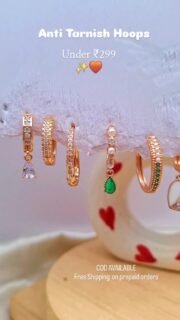 Anti Tarnish Hoops - Just under ₹299

COD Available 

THE HOOPS EVERY GIRL NEEDS ✨
If you're still buying hoops that fade, tarnish, turn green, or lose their shine after a few wears... it's time for an upgrade. 🤍

Meet our Anti-Tarnish Hoops — designed to stay with you through coffee dates, office days, college lectures, shopping sprees, vacations, and everything in between.